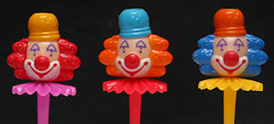 Clown Head Picks Asst-Fancy Ruffles