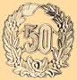 50th Gold Wreath Foil-Small