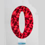 Laser Number Candles- Red- #0
