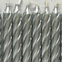 Team Color Candles - Silver Metallic