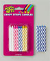 Striped Candles-Blue-Blister Card