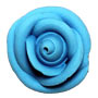 Medium Icing Roses - Party Blue