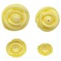 Mixed Size Icing Roses - Yellow