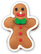Gingerbread Boy Cookie Face