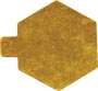 Mono Board - Hexagon - Gold Embossed