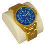Gold Watch W/ Blue Face