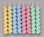 Twister Candles - Pastel Colors