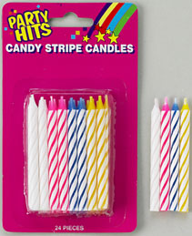 Striped Candles-Multi-Blister Card