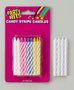 Striped Candles-White-Blister Card