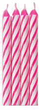 Striped Candles-Pink-Blister Card - Master Case
