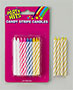 Striped Candles-Yellow-Blister Card