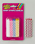 Striped Candles- Red -Blister Card