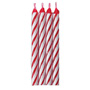 Striped Candles - Red