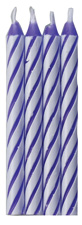 Striped Candles-Purple-Blister Card - Master Case