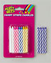 Striped Candles-Purple-Blister Card - Master Case