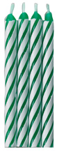 Striped Candles - Green-Blister Card - Master Case
