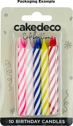 Large Striped Candles - Multi - Master Case