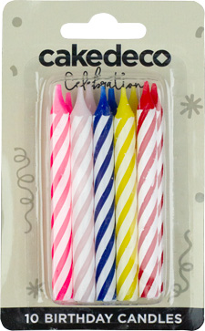Large Striped Candles - Multi - Master Case