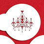 Stencil: Mini Love Bird/Chandelier Set