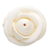 Medium Icing Roses - White