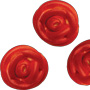 Medium Icing Roses - Red Gloss