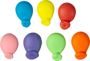 Mini Balloons Icing Assortment