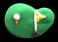 Golf Green W/Ball - Royal Icing