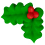 Holly W/Berry Royal Icing