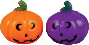 3D Pumpkins - Orange & Purple Asst.