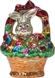 Silverplate Rabbits W/Basket - Asst.