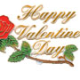 Happy Valentine's Day Rose Plaque