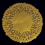 Gold Lace Doilies -Round- 10