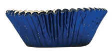 Bake Cups - Blue Foil - Cupcake Size