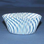 Bake Cups- Blue Stripe - Cupcake