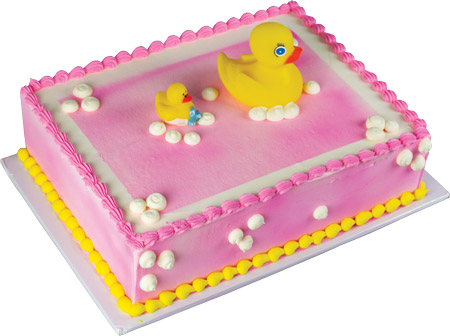 Rubber Ducks Girl Cake Kit