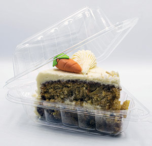 Dozen Medium Wedge Cake Slice Container