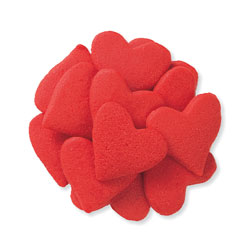 Jumbo Heart-Quins (Red) - 5 Lbs.