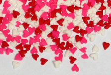 Mini Hearts - Red/White/Pink - 1 Lb.