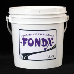 Fondx Fondant- 10 Lbs- Black