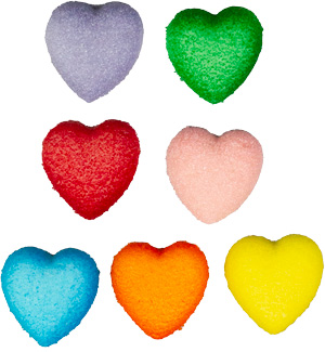 Heart Pop-Ons - Ass't. Colors