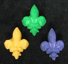 Fleur De Lys- Mardi Gras Colors