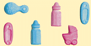 Baby Charms -Pink & Blue Asst