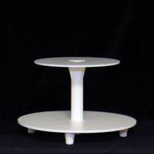 2-Tier Cake Stand - White