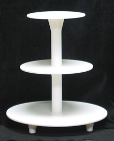 3-Tier Cake Stand - White