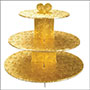 Gold Foil 3-Tier Cupcake Stand