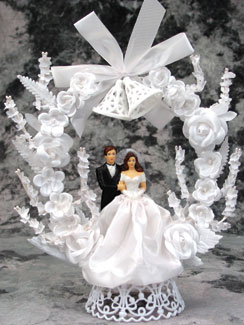 Bride W/Satin Dress Topper