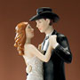 Sweet Western Embrace Bridal Couple